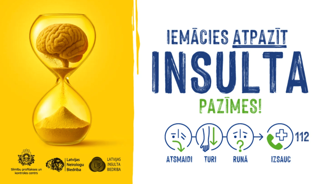 Kampaņa "Atpazīsti insultu! Rīkojies ĀTRI!" 