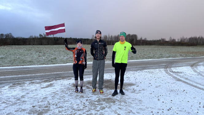 stafetes skrējiens “Ropaži skrien 107”