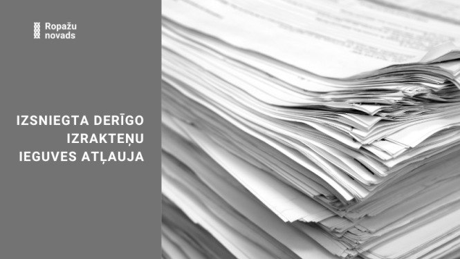 Izsniegta derīgo izrakteņu ieguves atļauja