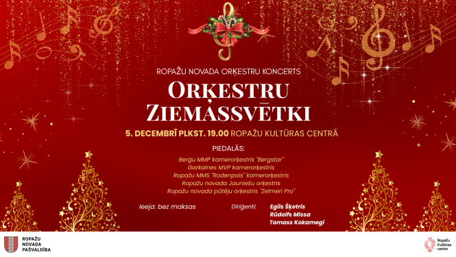 Ropažu novada orķestru koncerts “Orķestru Ziemassvētki”