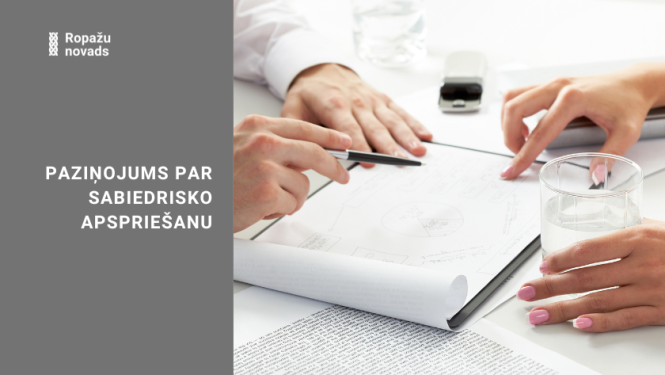 PAZIŅOJUMS PAR SABIEDRISKO APSPRIEŠANU