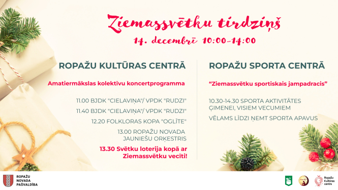 Ziemassvētku tirdziņš 2025 Ropaži