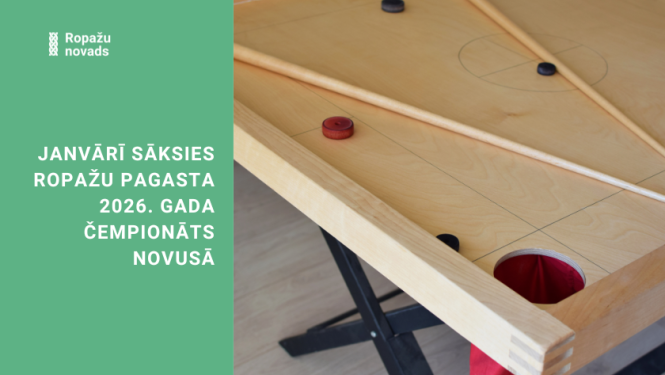 Janvārī sāksies Ropažu pagasta 2026. gada čempionāts novusā