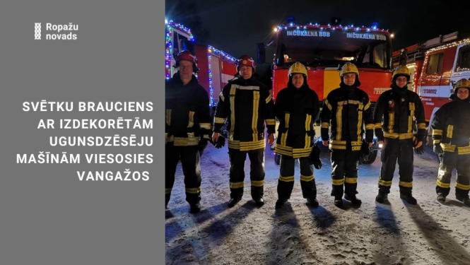 svētku brauciens ar izdekorētām ugunsdzēsēju mašīnām viesosies Vangažos 
