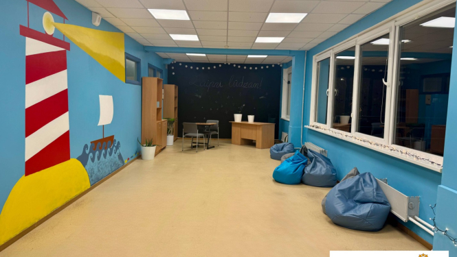 Projekta “Vēlies! Uzņemies! Rīkojies” laikā labiekārtota skolēnu atpūtas telpa 