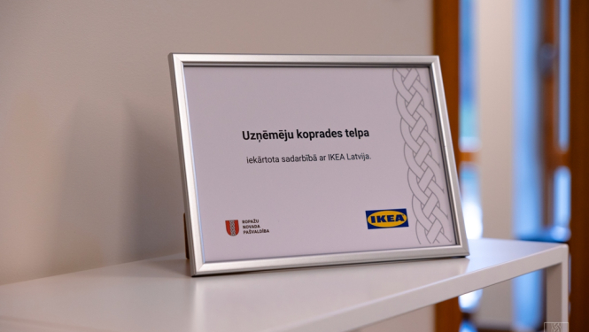 Atklāta uzņēmēju koprades telpa kultūras centrā “Ulbrokas Pērle”