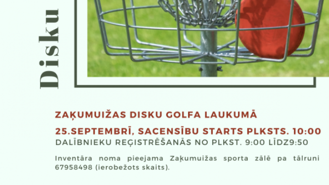 Disku golfa sacensības