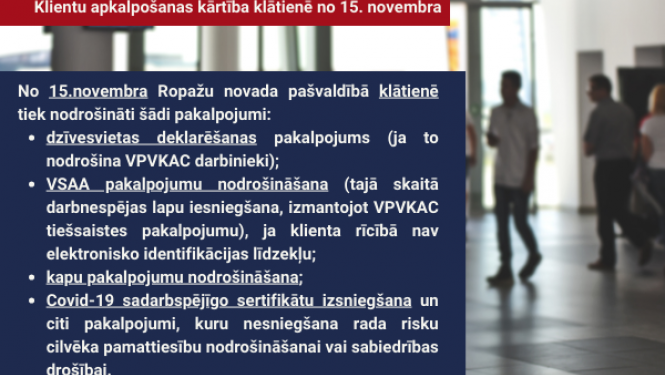 Darba organizācija pašvaldībā no 15.11.2021