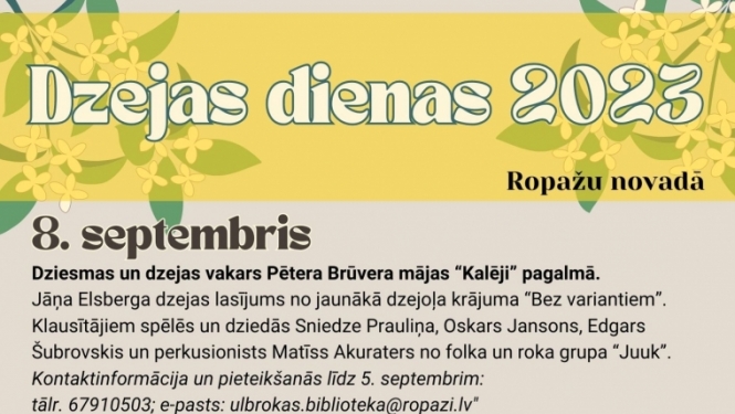 Dzejas dienas 2023