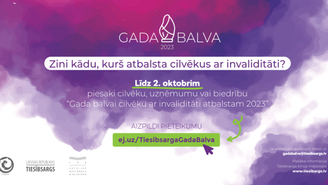 Gada balva cilvekiem ar invaliditāti