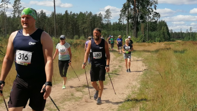 Latvijas čempionāta nūjošanā un iešanā 1. posms Zaķumuižā