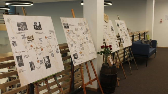 Aprīlī notika vairāki novada dzejnieka un atdzejotāja Pētera Brūvera 65. jubilejai veltītie pasākumi Ulbrokas bibliotēkā