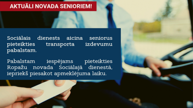 senioriem transporta atbalsts