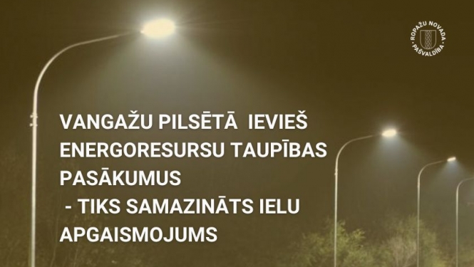 Vangažu pilsēta, energotaupība
