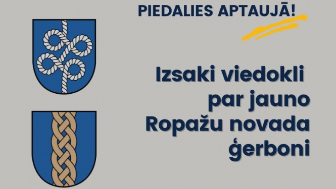 Izsaki viedokli par jauno Ropažu novada ģerboni