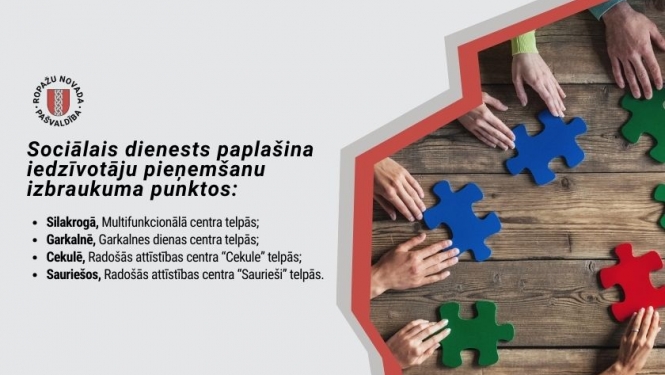 Sociālais dienests paplašina iedzīvotāju pieņemšanas punktus
