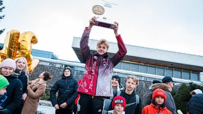 Tomass Štolcermanis tuvplānā -  pasaules čempions kartingā junioru klasē, Ropažu novada iedzīvotājs
