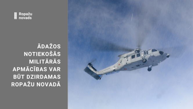 militārās mācības Ādažos, pārlidojumi ar helihopteru