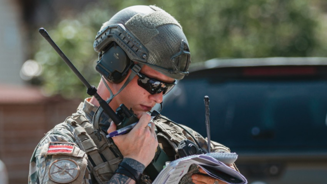 Gaisa atbalsta kontrolieri Siguldā pilnveido iemaņas gaisa atbalsta procedūrās