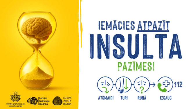 Kampaņa "Atpazīsti insultu! Rīkojies ĀTRI!" 
