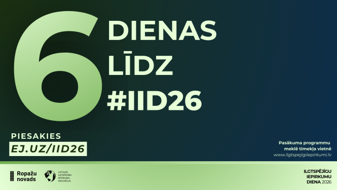 6 dienas līdz IDD2026, afiša