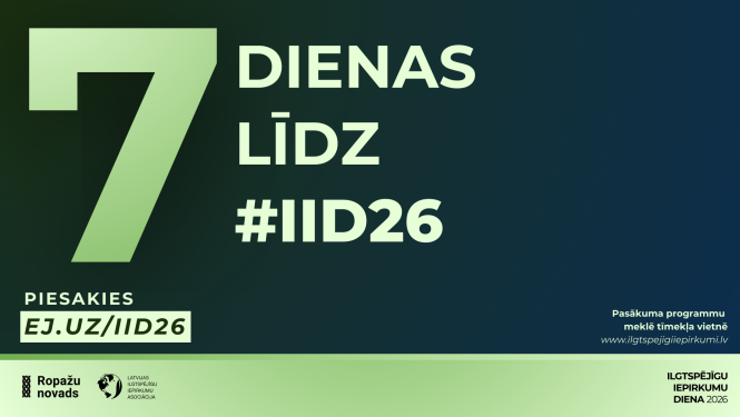 7 dienas līdz IID2026, vizuālais materiāls
