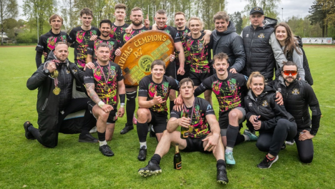 Latvijas čempioni RK "Baltic XL/Livonia". Foto:Zigismunds Zālmanis