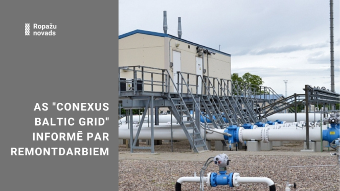 AS "Conexus Baltic Grid" informē, ka 12. maijā, sākot no aptuveni plkst. 13.30, plānota gāzesvada posma atbrīvošana no gāzes. Darbu laikā iespējams pastiprināts troksnis Ropažu novada Ropažu pagastā, netālu no Tumšupes, un Stopiņu pagastā, Sauriešos, netālu no GRS Rīga-3.  Remontdarbi pārvades gāzesvada Rīga–Inčukalna PGK 2. līnijas posmā turpināsies līdz 30. jūnijam.  AS "Conexus Baltic Grid" pateicas iedzīvotājiem par sapratni un atvainojas par sagādātajām neērtībām.