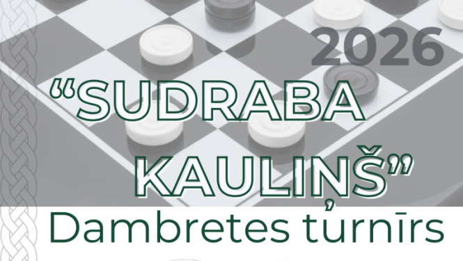 Dambretes turnis Sudraba kaulins 2026, afiša
