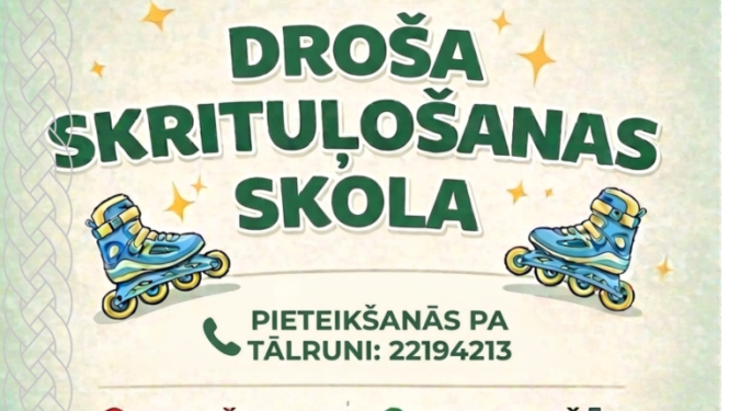 Droša skrituļošanas skola, afiša