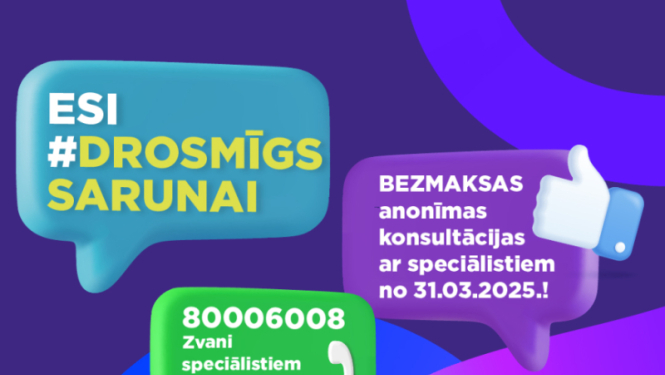 Esi drosmīgs sarunai