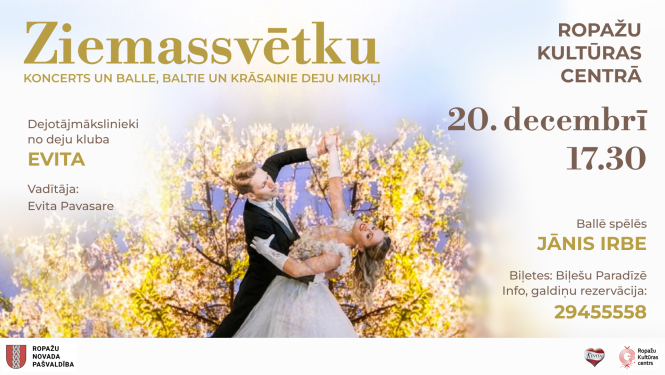 Deju kluba "EVITA" Ziemassvētku koncerts un balle