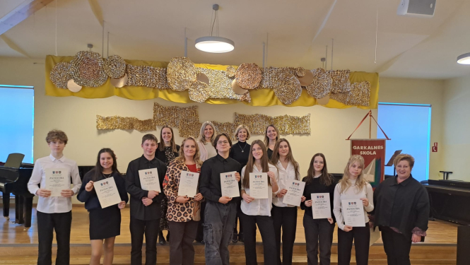 Garkalnes skolā aizvadīta Mūzikas valsts 11. olimpiādes otrais posms