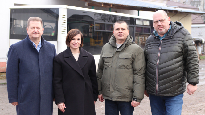 Ropažu novada pašvaldības vizīte Ukrainas pilsētā Bojarkā 2025. gada decembrī.