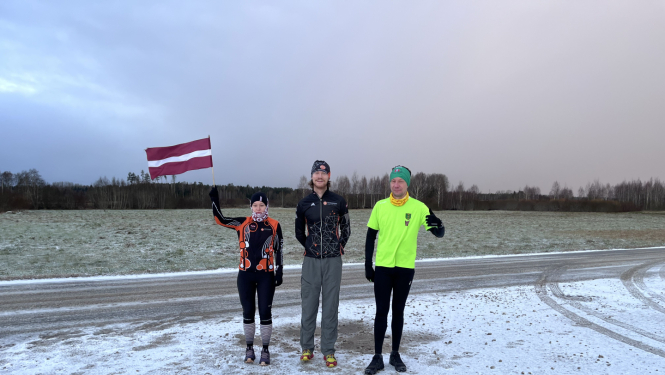 stafetes skrējiens “Ropaži skrien 107”