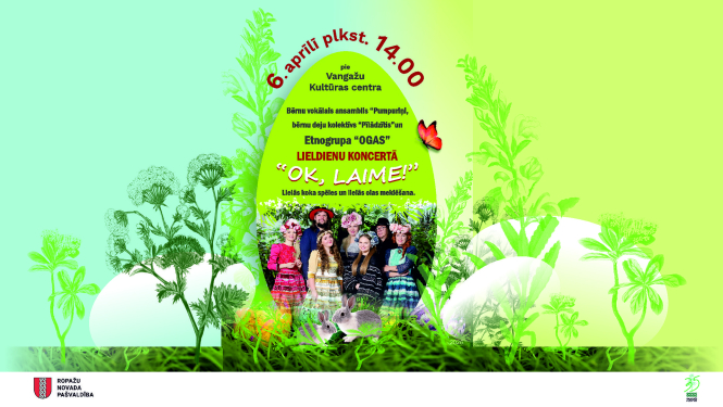 Lieldienu koncerta Ok, laime, afiša