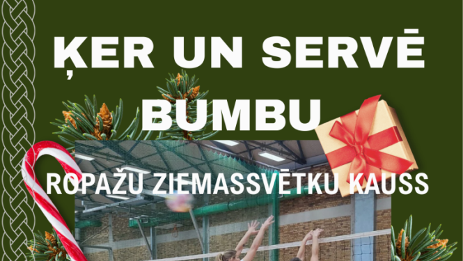 Ropažu ziemas kausa izcīņas turnīrs “Ķer un servē bumbu”
