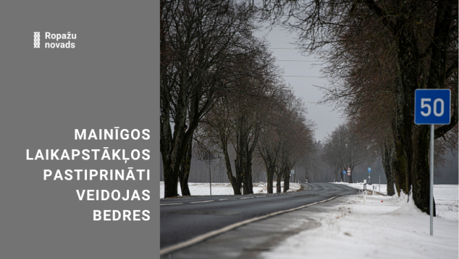 Mainīgos laikapstākļos novecojušā asfalta segumā pastiprināti veidojas bedres, VSIA "Latvijas Valsts ceļi" informācija