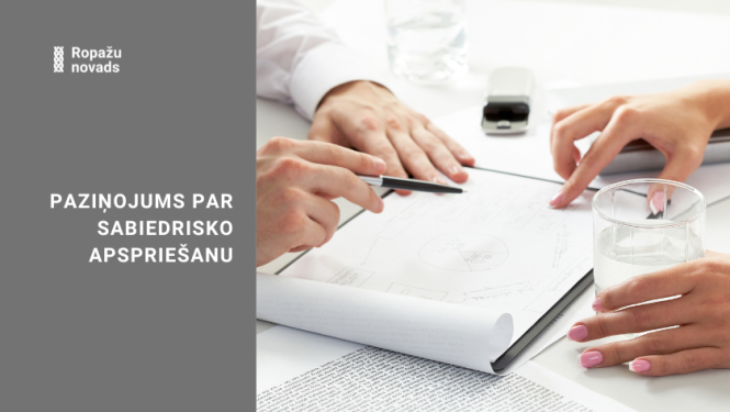 PAZIŅOJUMS PAR SABIEDRISKO APSPRIEŠANU
