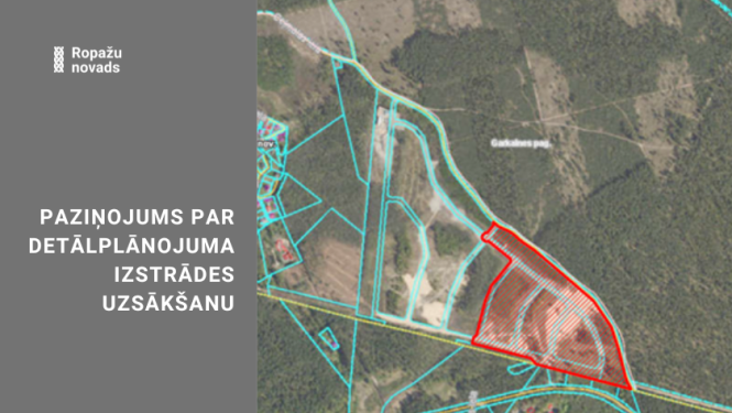 Paziņojums par detālplānojuma uzsākšanu Garkalnes pagastā