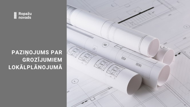  Paziņojums par grozījumiem lokālplānojumā