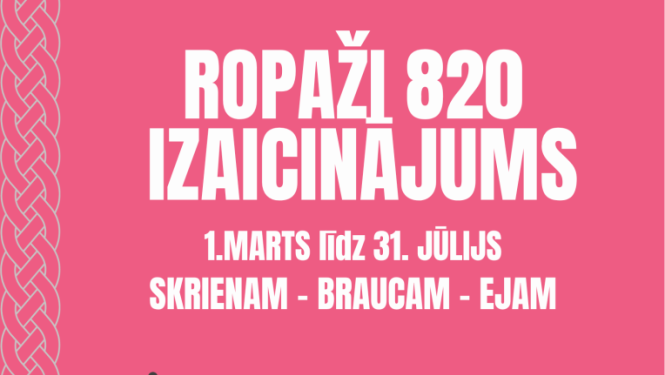 ''Ropaži 820 izaicinājums'' rezultāti