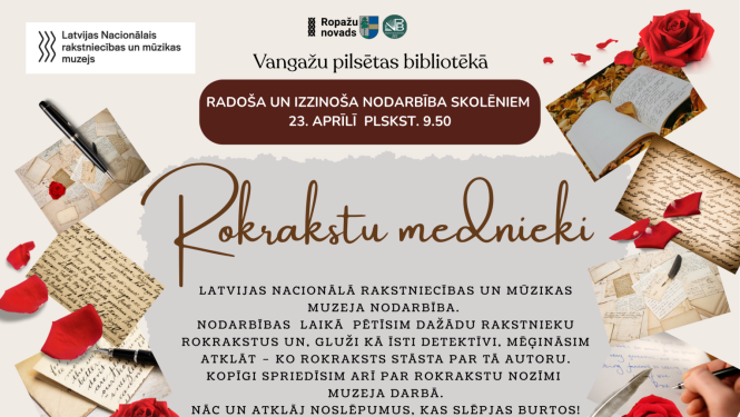 Rokrakstu mednieki, nodarbība