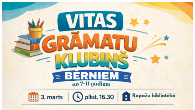 Vitas grāmatu klubiņš bērniem, afiša