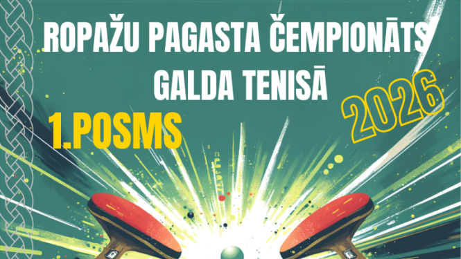  Ropažu pagasta atklātais čempionāts galda tenisā