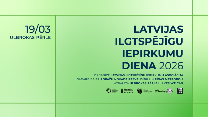 Afiša, Ilgtspējīgu iepirkumu diena 2026 