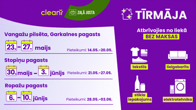 Tīrmāja, CleanR akcijas afiša