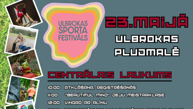 Ulbrokas sporta festivāls, afiša