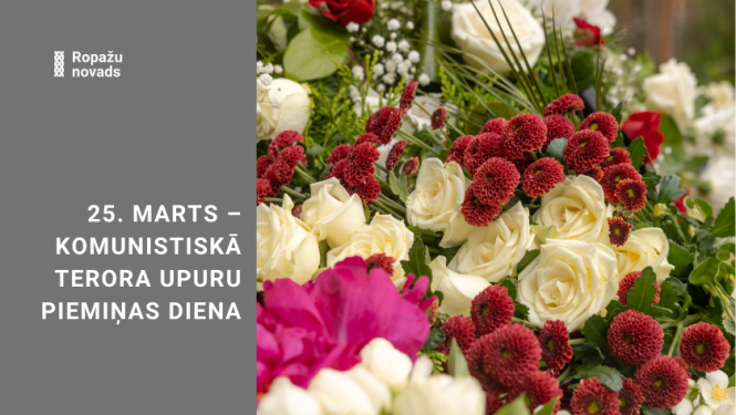25. marts, piemiņas diena,afiša un ziedi