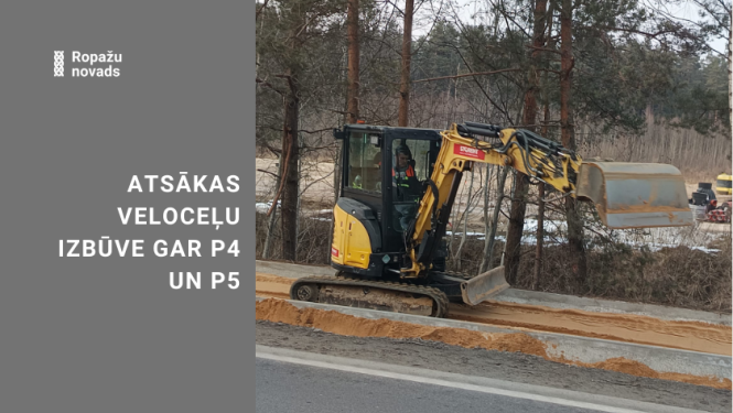 vizuālais materiāls: atsākusies būvsezona